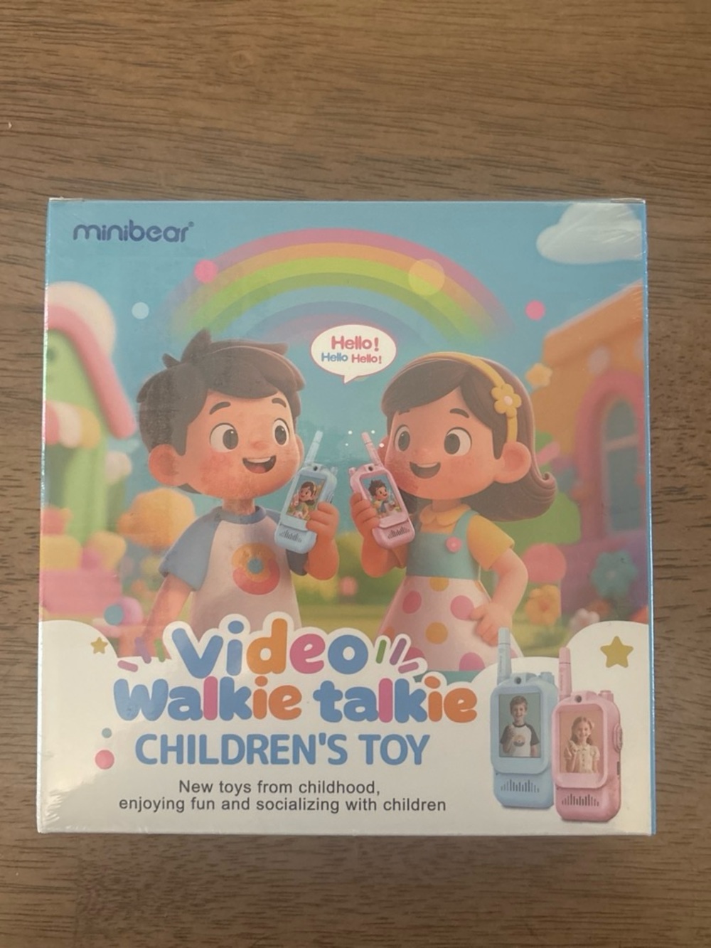 Video Walkie Talkie Children's Toy - Blue & Pink